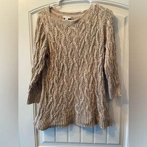 J.Jill Small Petite Cable Knit sweater! VGUC. Beautiful Color! Petite Small